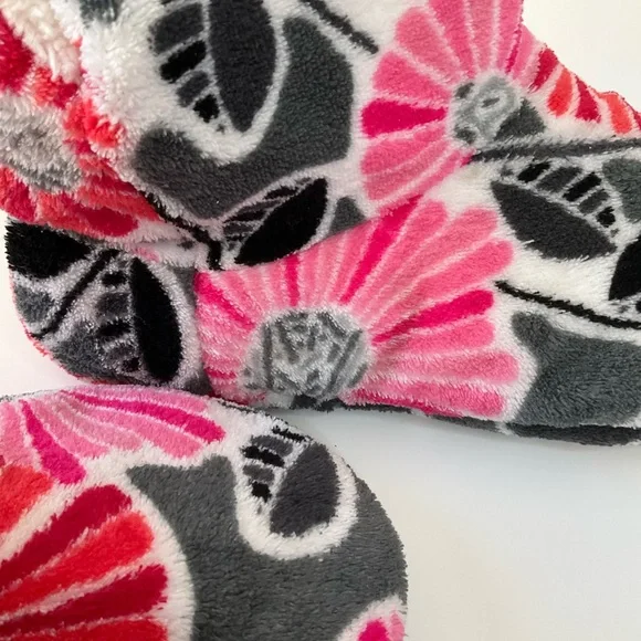 Vera Bradley Cherry Blossom Slipper Boots Women’s Size 7-8 - Picture 7 of 9